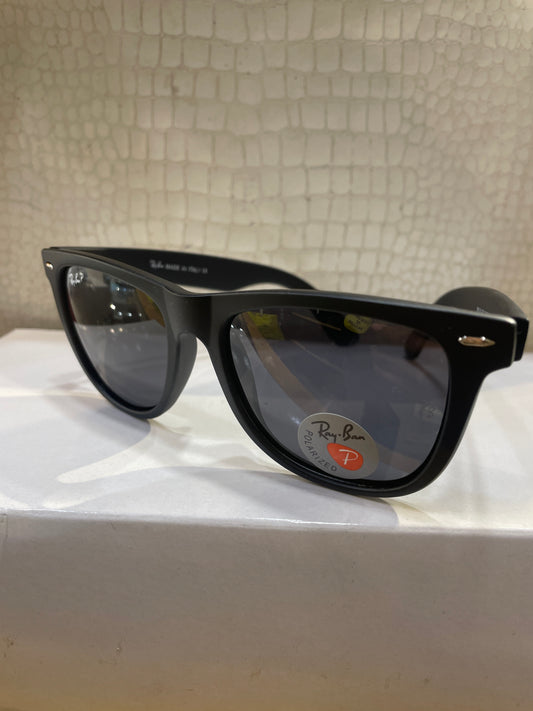 YAR RB Matte Black Frame Black Shade Unisex Big Size Sunglasses RB2140 902 54 18 3N