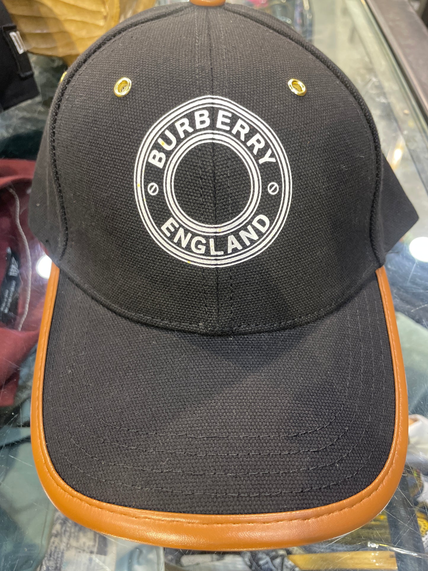 RUB Black Brown Colour white Logo Imported Cap 990803