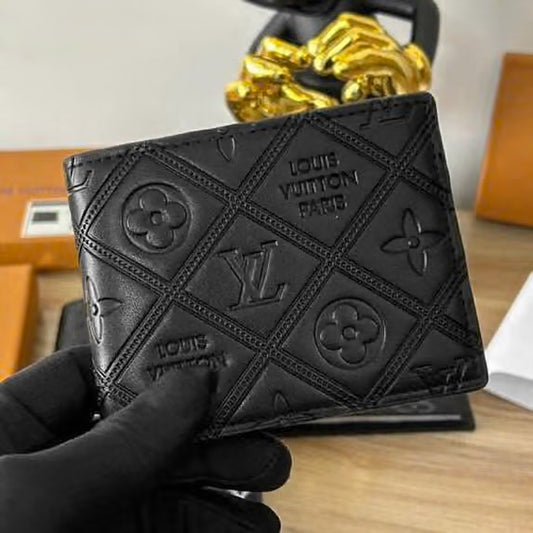 UOL LOU Black colour Old Flower Imported Men’s Wallet 989560