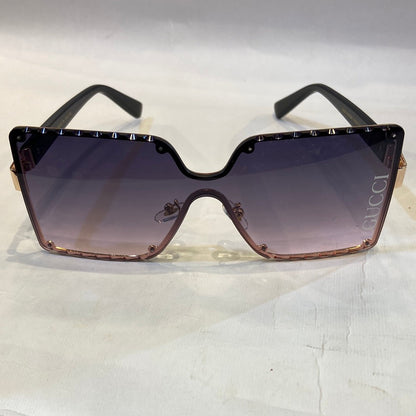 CUG GG Print Golden Frame Black Pink Shade Sunglasses TJ72221 61 13-142