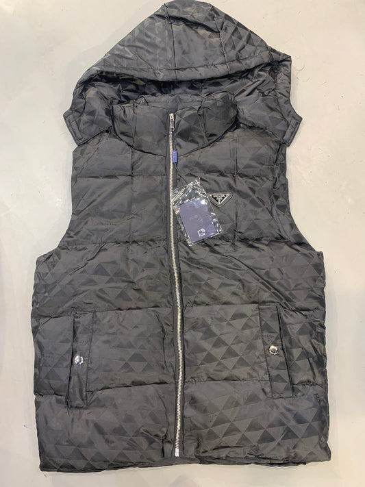 ARP PRA  Black Colour Tich Button Multi Pocket Premium Quality Half Puffer Jacket M504