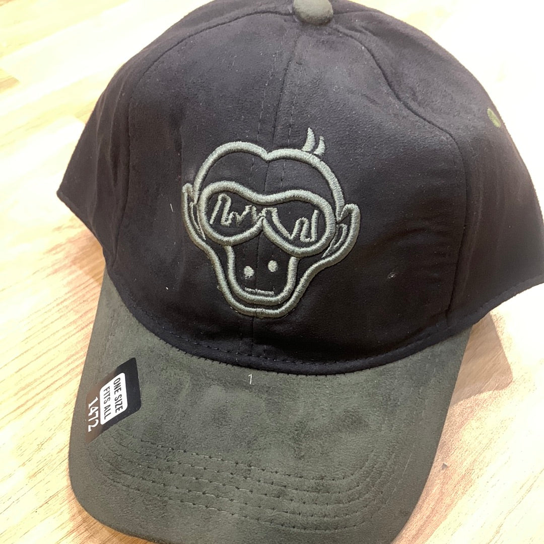 Urban Monkey Black Green Colour Rockstar Caps 9220