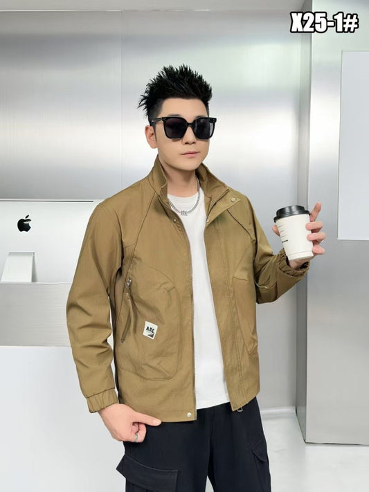 ARE NEVER GIVEUP Brown Colour Premium Quality Oversized Men’s Jacket X25-1