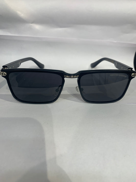 RHC Black Silver Frame Black Shade Unisex Sunglasses 3519 55 20 142