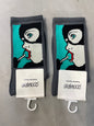 Scenario Grey Colour Green Black Girl Face Print Premium Quality Full Socks 991170