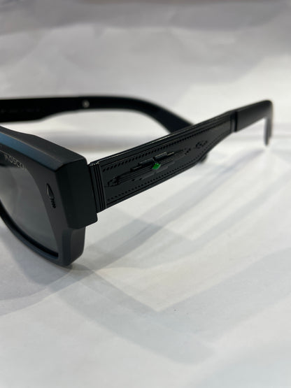 SOM Black Frame Black Shade Unisex Sunglasses ZS98355 52 17 143