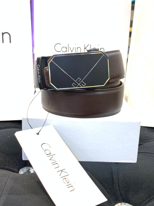 LAC Brown Colour Black Gold Buckle Belt 987375