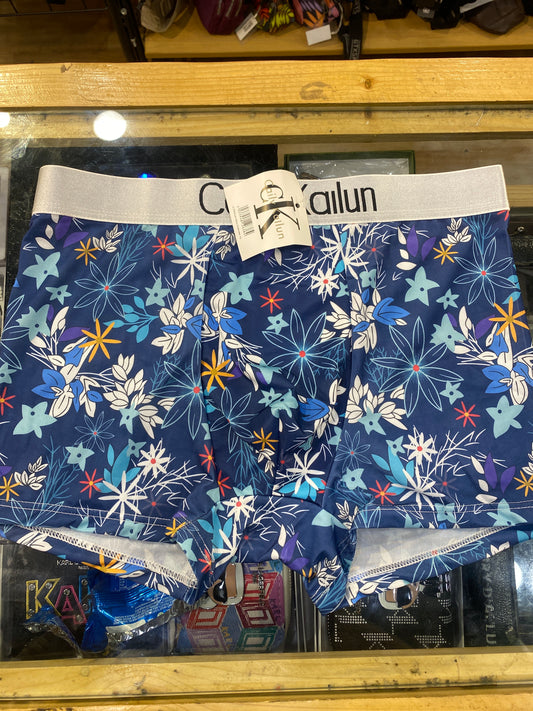 LAC CAL Blue Flower Printed Premium Quality Imported Men’s Trunk 989260