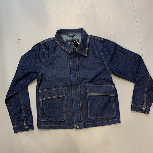 OLD BRO Dark Blue Premium Quality Imported Unisex Denim Jacket JAZ-1A