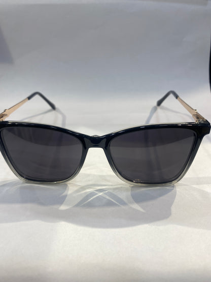 OLC CLO Black Frame Black White Double Shade Unisex Sunglass 3005 56 17 142 C3