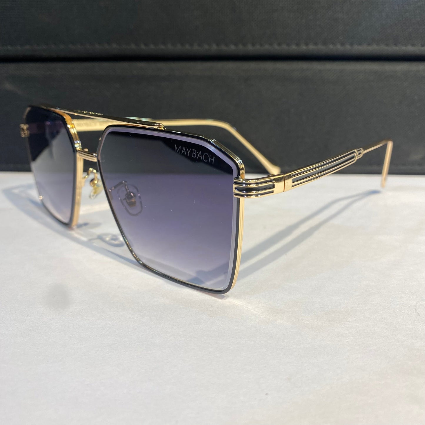 Yam Gold Frame Black Shade Unisex Sunglass 22402 59 13 138