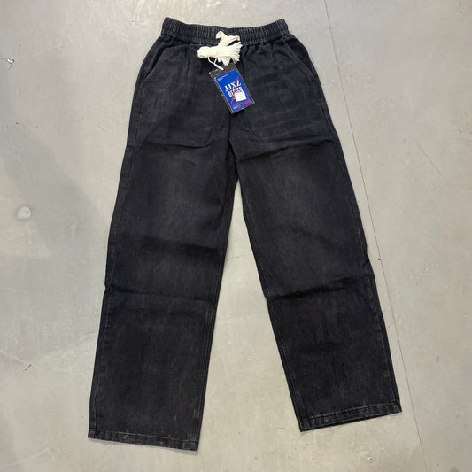 JJXZ Grey Black Colour Denim Stretch Fit Jogger Style Jeans 7663