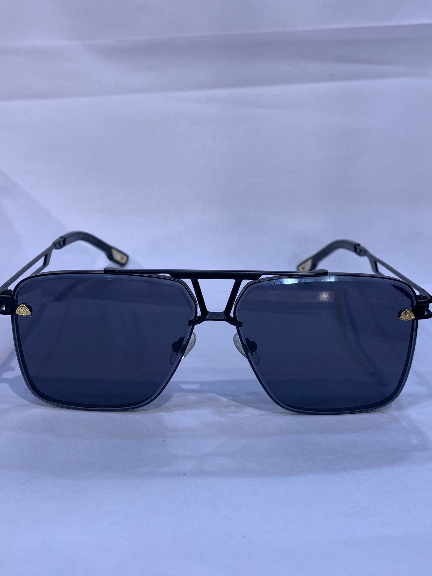 YAM Black Frame Black Shade Unisex Sunglass 58372 62 16 146 C1