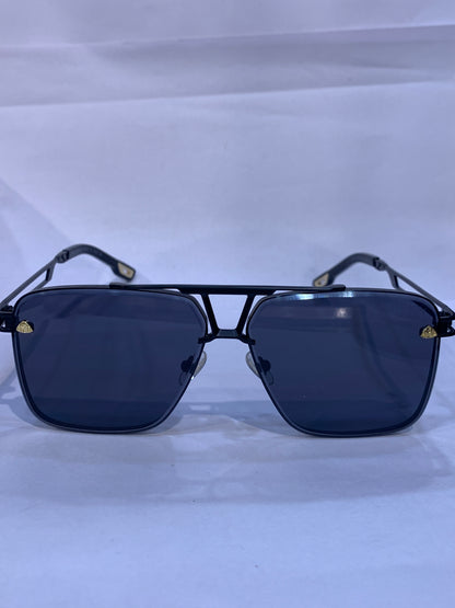 YAM Black Frame Black Shade Unisex Sunglass 58372 62 16 146 C1