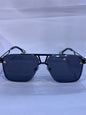 YAM Black Frame Black Shade Unisex Sunglass 58372 62 16 146 C1