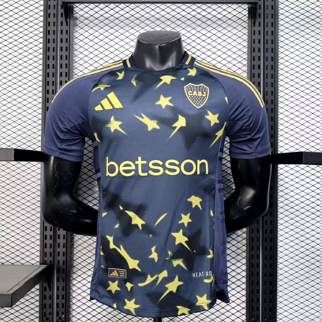 Ida Adi Blue Yellow Colour Star print Yellow Stripe CABJ BETSSON Round Neck P9594