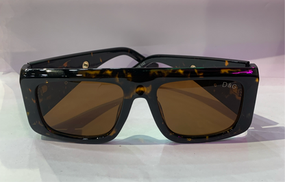 LOD Leopard Brown Frame Brown Shade Unisex Sunglasses ZS98088 52 16-142