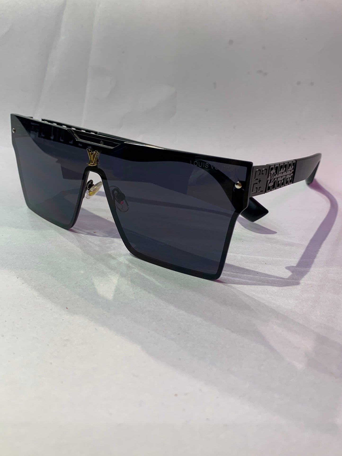 Uol Black Frame Black Shade Unisex Sunglass 58394 64 16 144 C1