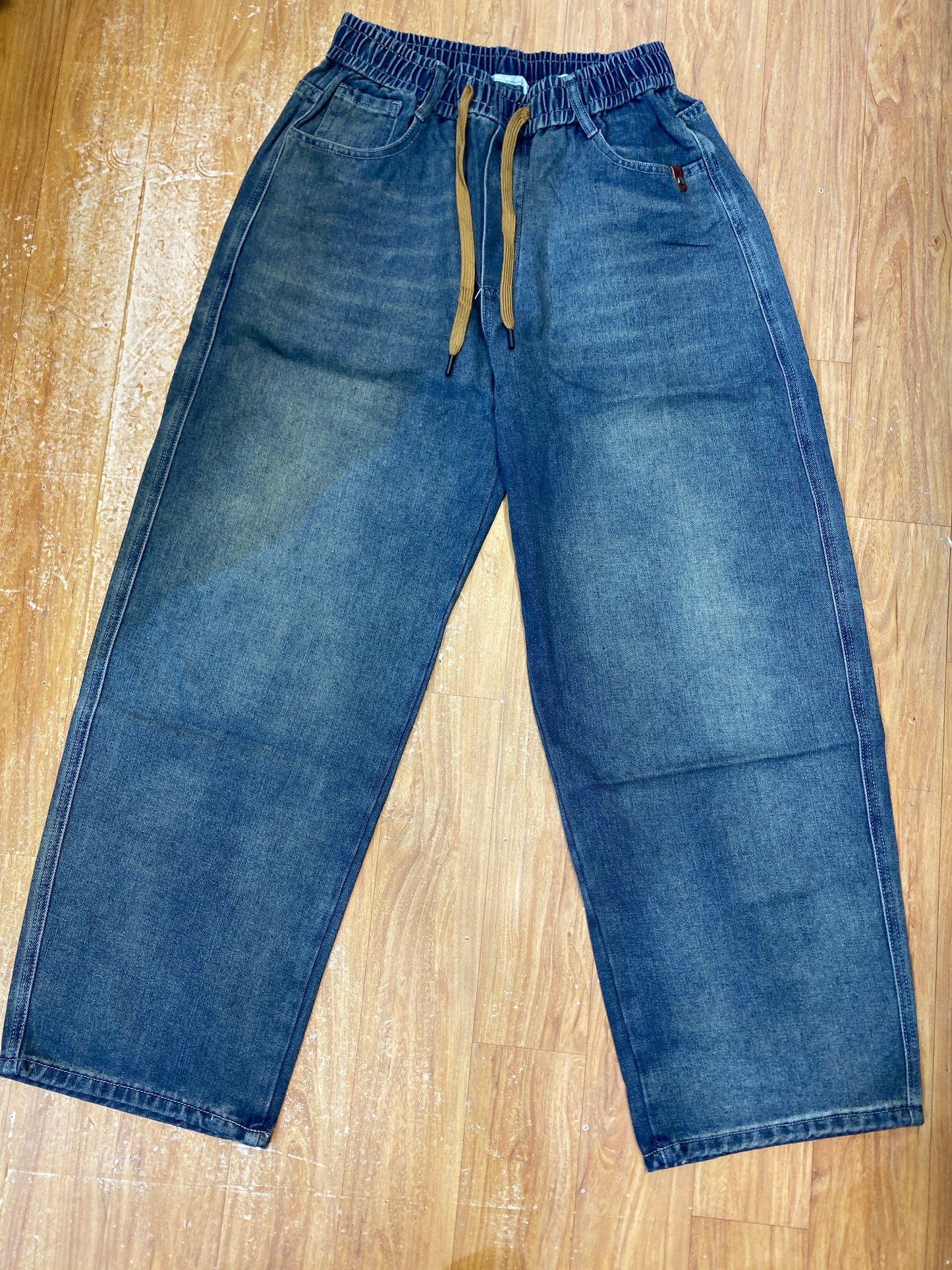 HY Blue Faded Colour  Baggy Fit Unisex Jogger Pant 803