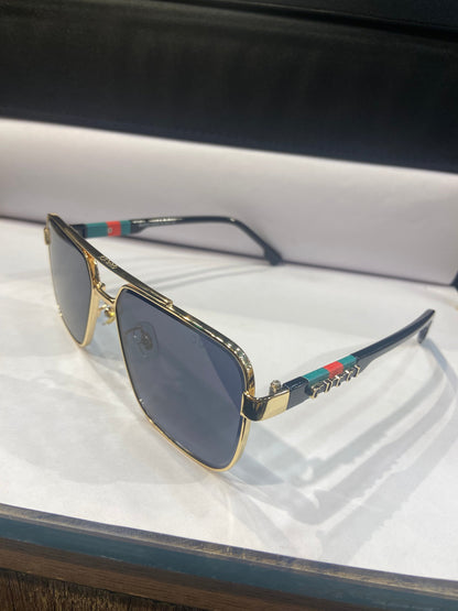 CUG Golden Frame Black Shade Sunglass GG1235 60 14 142