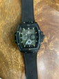 BUH HUB Black Strap Black Dial Watch For Men 991120