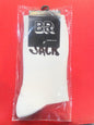 BR JACK CACTUS White Colour With Brown Print Premium Quality Full Socks 990073