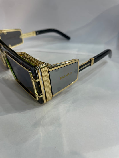LAB Golden Frame Black Shade Sunglass SUN2029