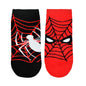 BALENZIA X MARVEL THE AMAZING SPIDER-MAN THEMED ANKLE LENGTH SOCKS FOR MEN (PACK OF 2 PAIRS/1U)(FREE SIZE) RED,BLUE
