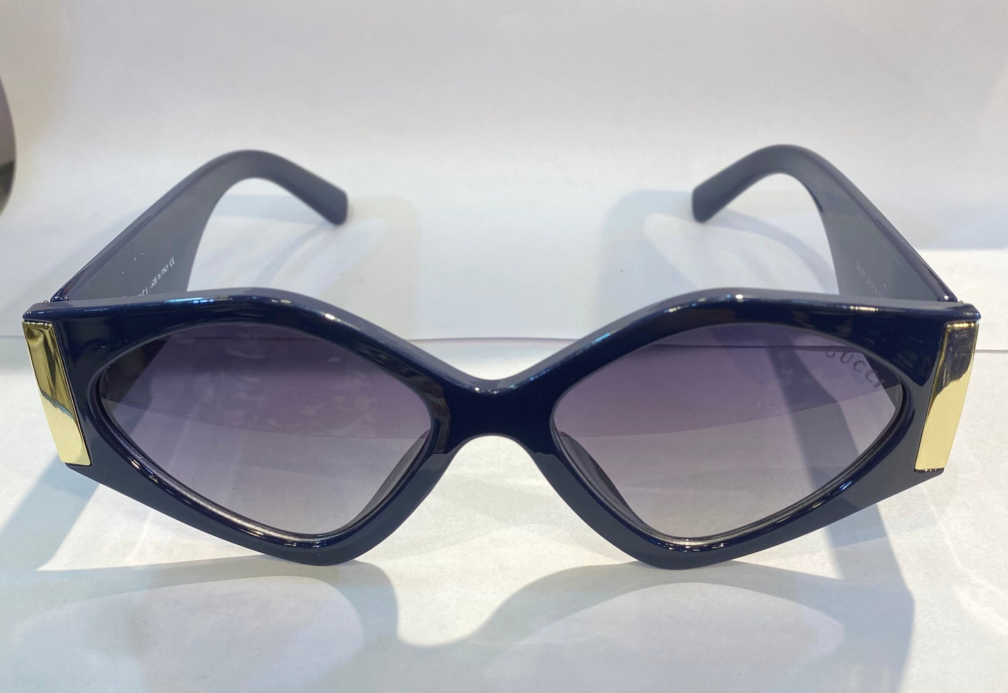 CUG Navy Blue Frame Black Shade Unisex Sunglass 98107 54 18-145