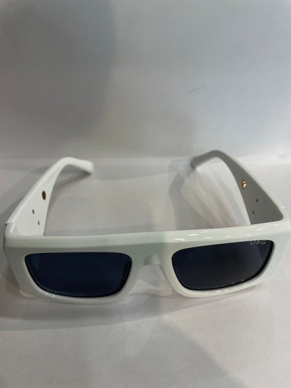 LOD White Frame Black Shade Premium Quality Unisex Sunglass ZS98088 52 16 142