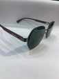 Arp Black Green Frame  Green Shade Unisex Branded Sunglasses T0967 53 18 136