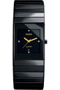 DAR Ceramic Black Chain Black Rectangle Dial Men Watch 990291