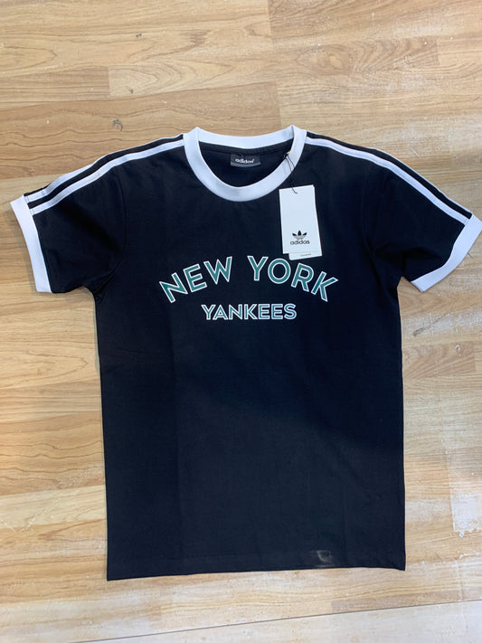 Adi Ida wen New York Black Colour Half Sleeve  Baseball Round Neck Premium Quality TShirt H9991