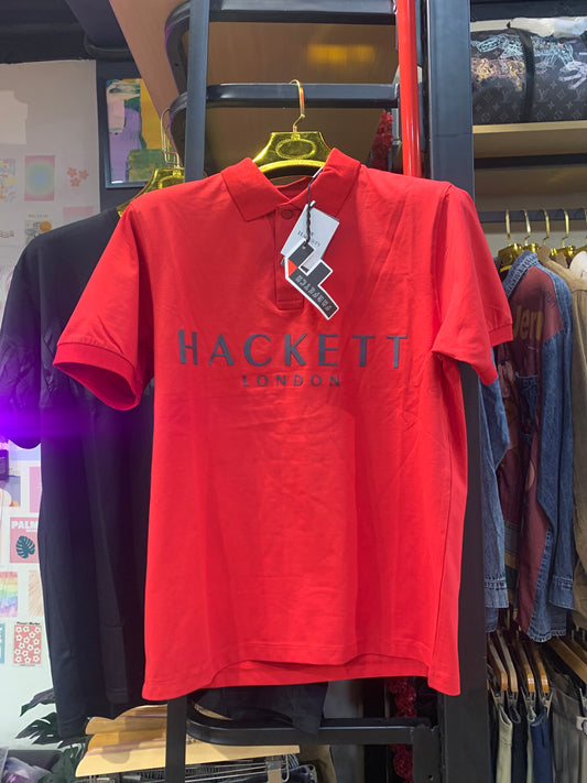 CAH HAC Red Colour Premium Quality Collar Half Sleeves T-Shirt 988683