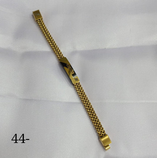 BUH HUB Golden Black Colour Premium Quality Imported Unisex Bracelet 22496