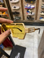 LAS FER Copper Frame Yellow Shade Black Stick Unisex Sunglasses SUN100