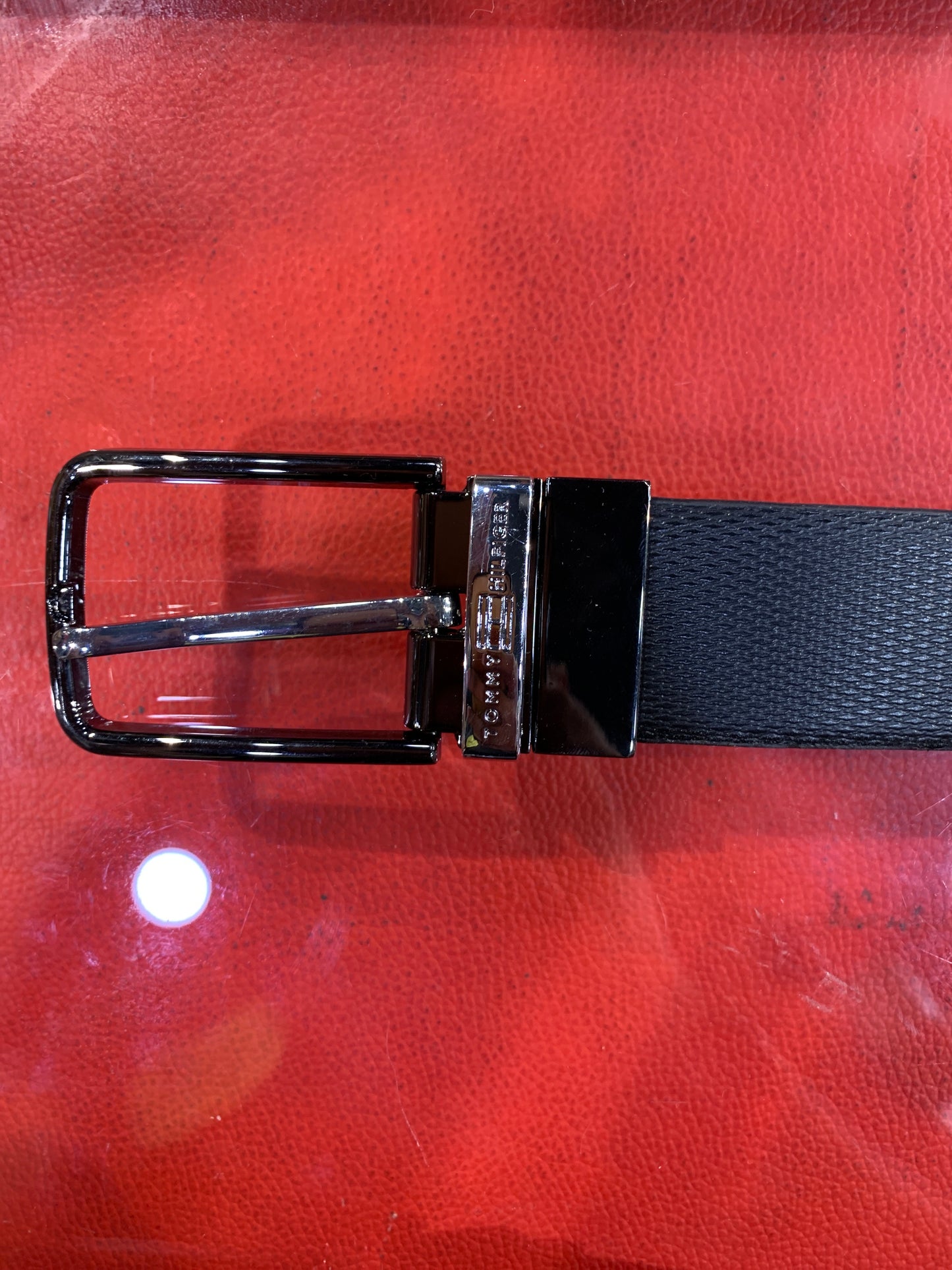 Mot Tom Hil Black Brown Double Side Strap Men’s Belt 988994