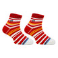 PAPA SOCKS White & Red Strips  Print Premium Quality Half Unisex Socks 989947