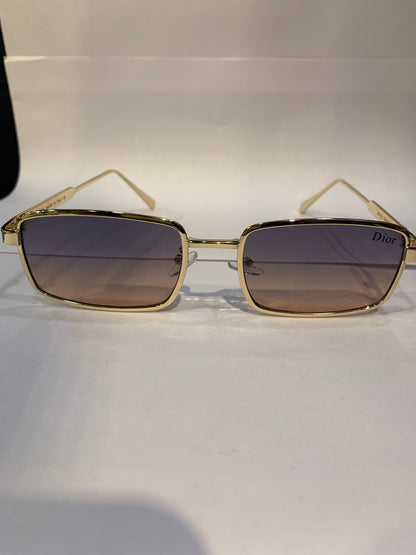 OID Golden Frame Multi Trancy Shade Unisex Sunglasses DY131 56 16 144