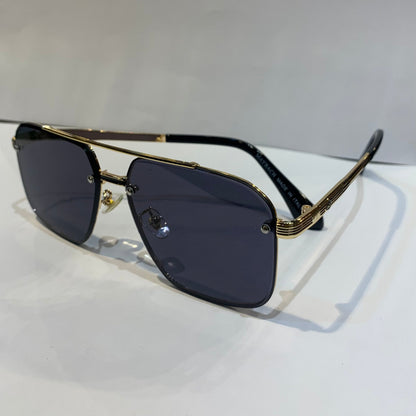 YAM Copper Frame Grey Shade Unisex Sunglass 10474 58 14 145