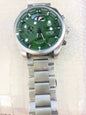 GAT Silver Chain Green Dial Mens Watch 990981