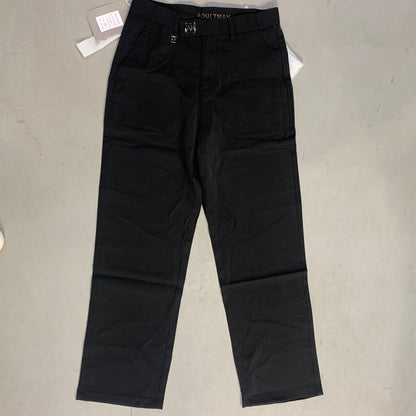 ADULTMAN A|M Black Korean Straight Fit Pant B-001