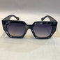 LOD DG White Black Leopard Frame Black Shade Sunglass 8291 57 18-142