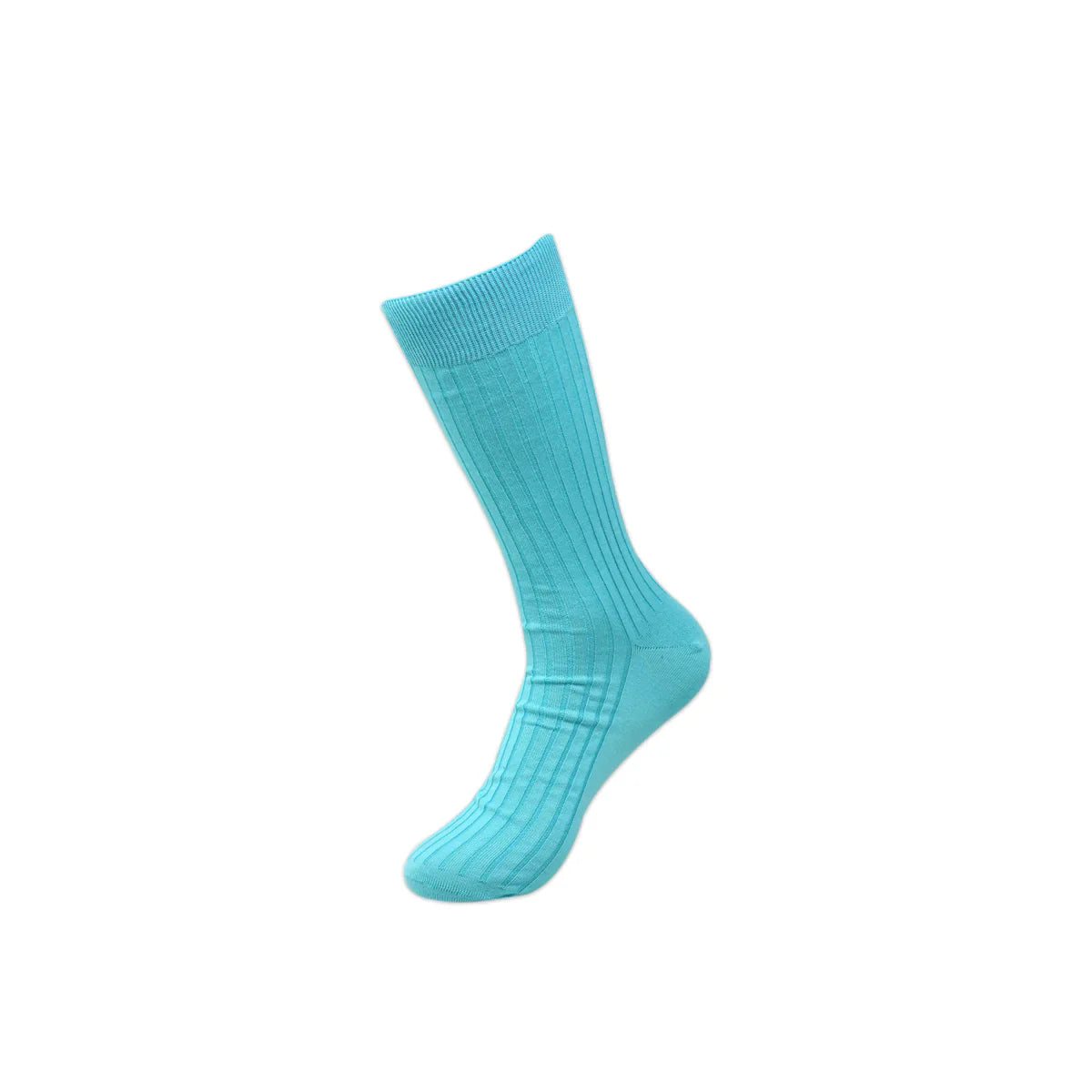 BALENZIA PREMIUM MERCERISED CREW RIB SOCKS FOR MEN- (PACK OF 1 PAIR/1U)(BLUE)