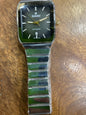 DAR RAD Silver Chain Black Dial Men’s Watch 991132