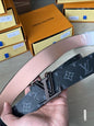 UOL LOU Black Buckle Black Strap Premium Quality Men’s Belt 991382