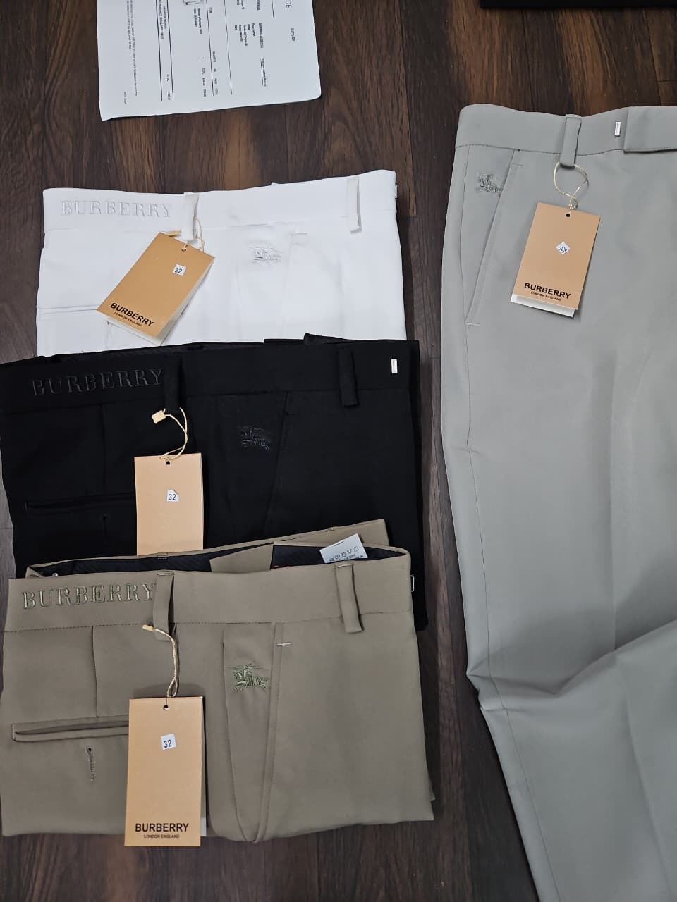 RUB BUR White Colour Bootcut Fit Premium Quality Imported Formal Trouser 989990