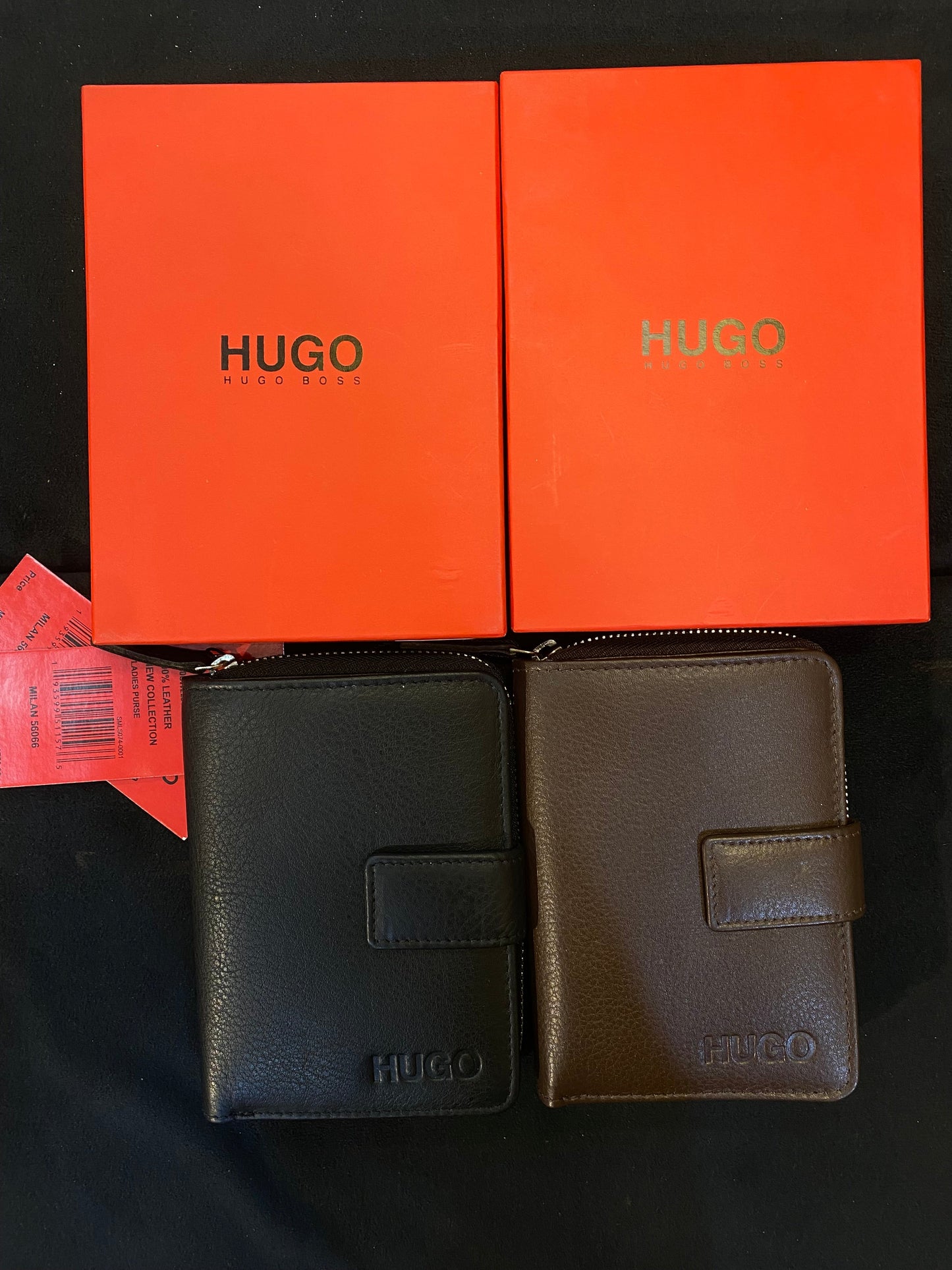 GUH HUG Genuine Leather Unisex Zip Wallet 987824