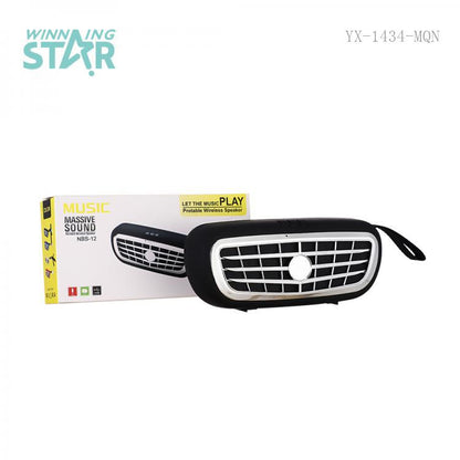 Portable Mini Car Bumper Shape Speaker NBS-12 (Black)