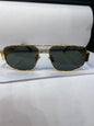 LEC CEL Gold Leopard Frame Green Shade Unisex Sunglass 4238 62 16 143